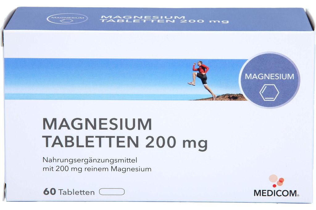 Magnesium Tabletten 200 mg, 60 St TAB Produktbild 