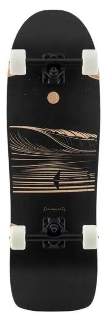 Planche de Skate Cruiser Landyachtz Ditch Life 31 pouces Sine Wave Noir