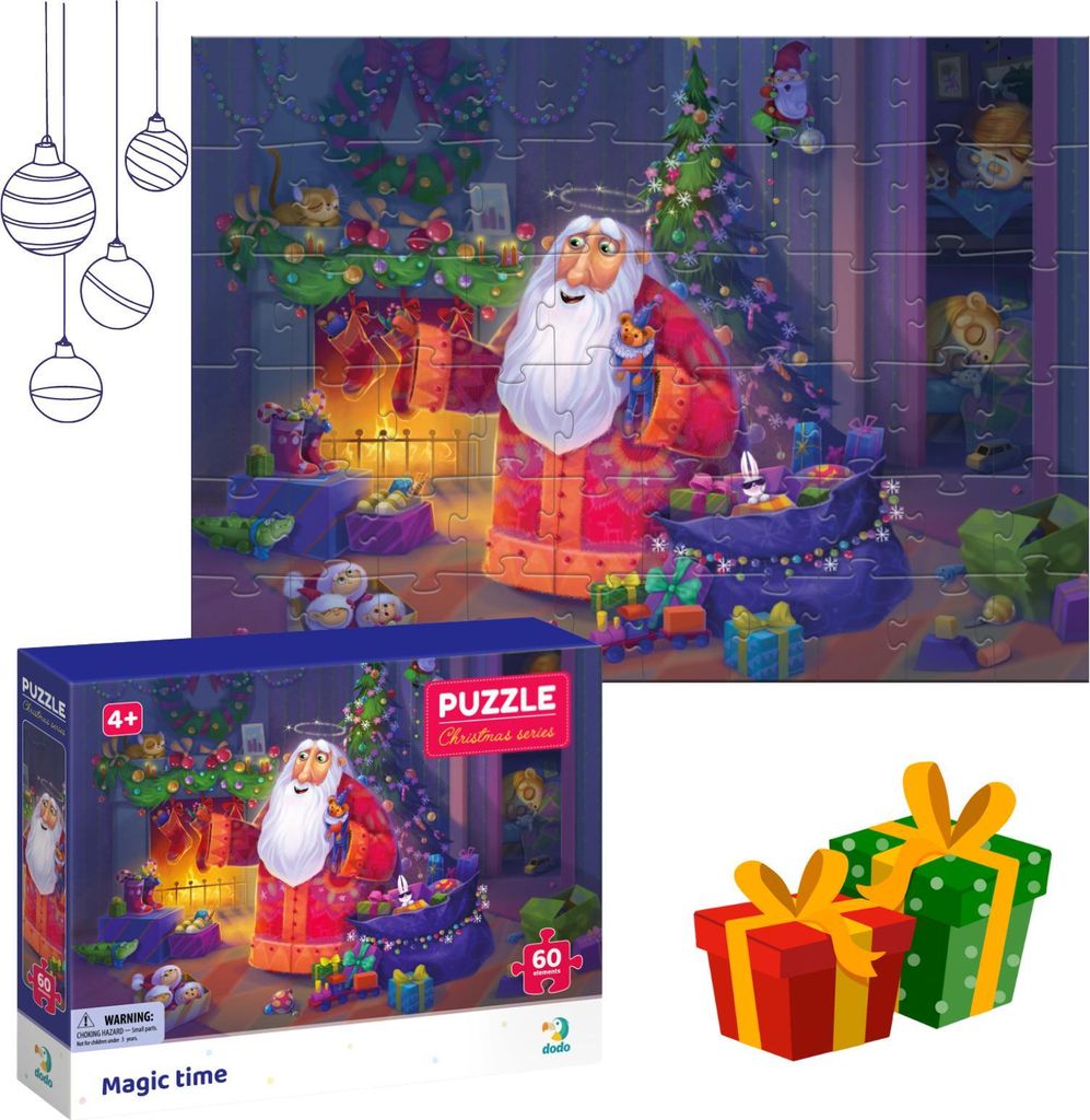 Puzzle "Magiczny Czas" 60 Elementów Kolorowa Układanka Dla Zdjęcie produktu 