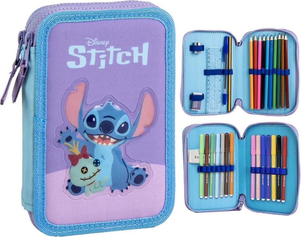 CERDÀ - Oficjalny zestaw dwóch ołówków Disney Stitch - etui Immagine del prodotto 