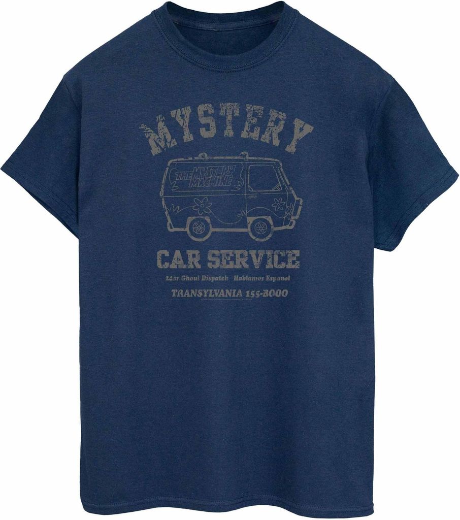 Scooby Doo - "Mystery Car Service" T-Shirt für Damen BI654 (L) (Marineblau)