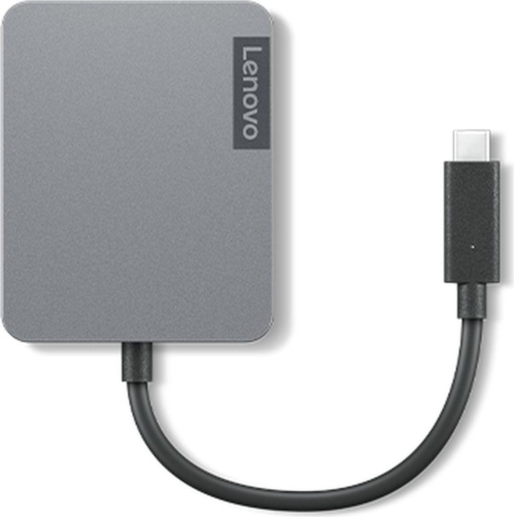 Lenovo 4X91A30366 laptop-dockingstation & portreplikator Kabelgebunden USB 2.0 Type-C Grau