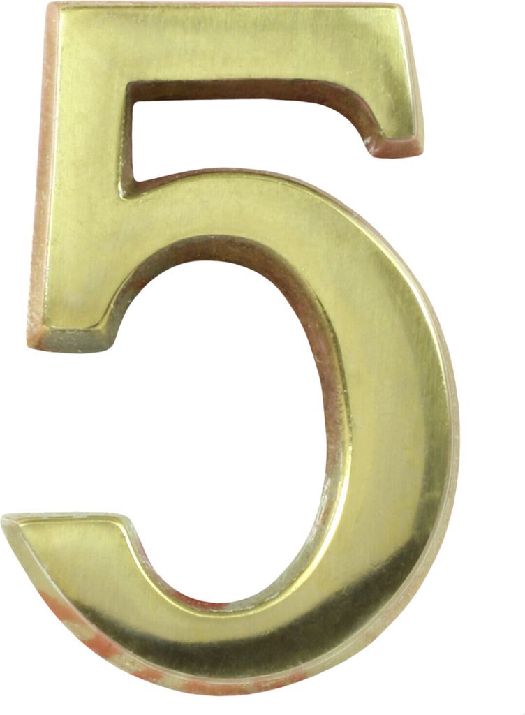 DOMINO Hausnummer Briefkasten Selbstklebend – 5 | 3D Türnummer Adressnummern Aufkleber | Hausnummern Klebend | Klebezahlen Wetterfest | Zahlen z...