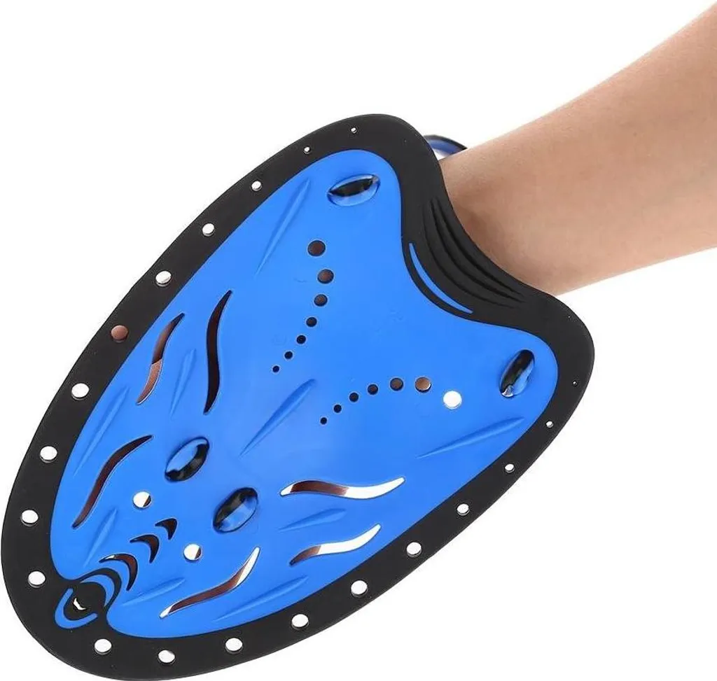 Plaquettes de natation ergonomiques pour entraînement plongée bleu - 3