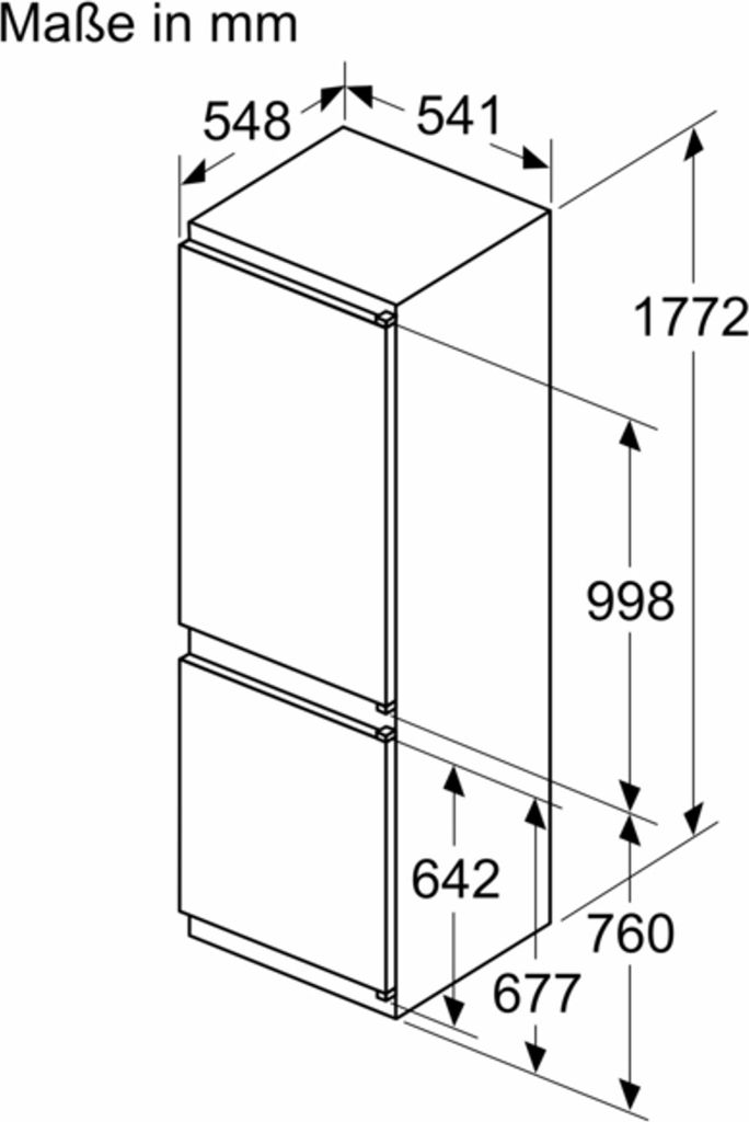 Neff N 30, 260 l, NoFrost-Funktion (Kühleinheit), SN-ST, 4 Produktbild 