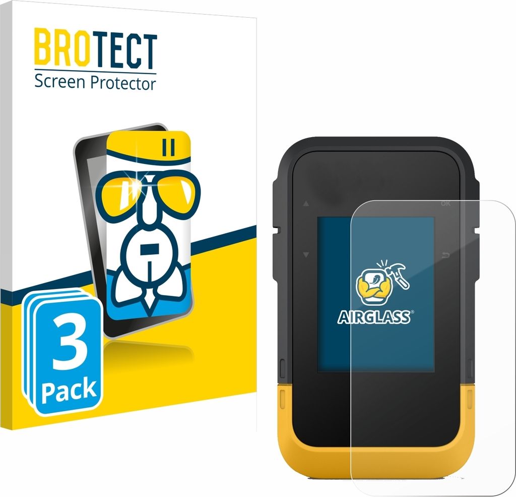 3x BROTECT Schutzglas für Garmin eTrex SE Schutzfolie Panzer Folie Glas Display Schutz klar