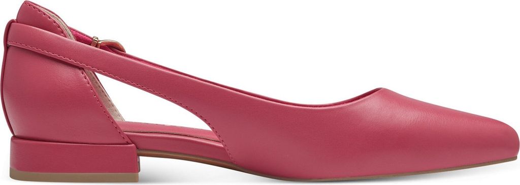 MARCO TOZZI Damen Ballerina Blockabsatz Cut Out Schnalle 2-22114-42, Größe:38 EU, Farbe:Pink