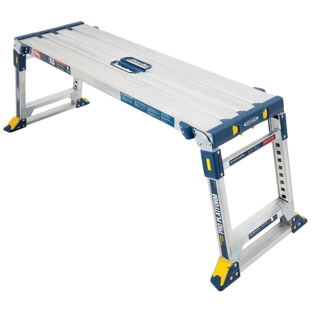 A Werner Pro Platform work platform is shown against a white background.