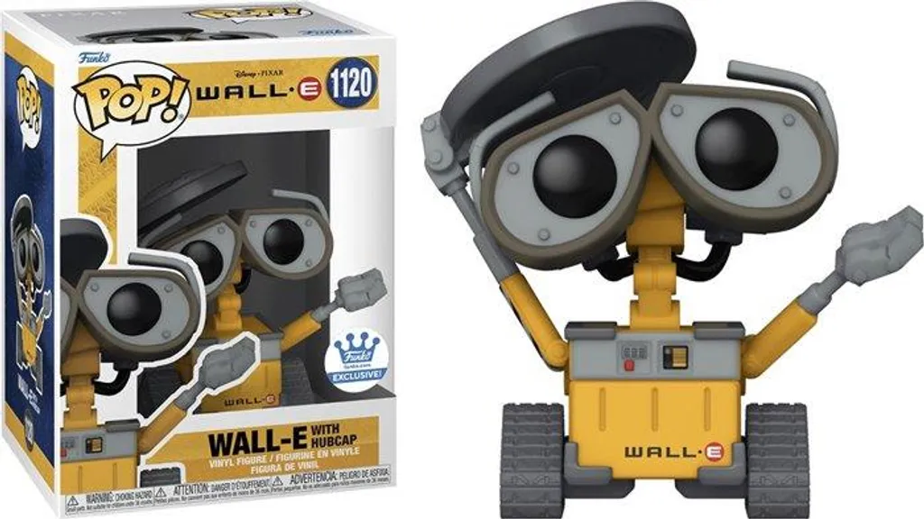 Statue Vinyle Wall-E 1120 avec Enjoliveur Disney Funko POP de Collection