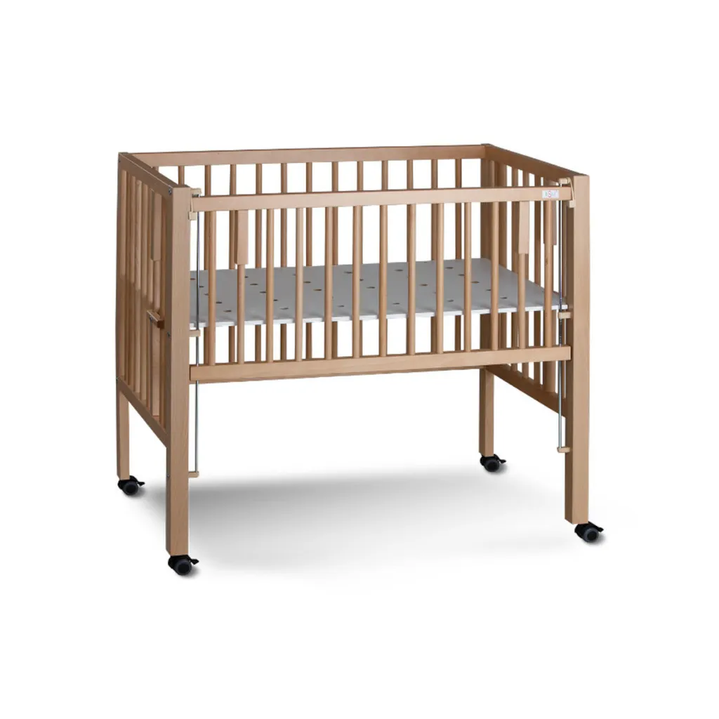 Lit de Cododo tiSsi Maxi avec Sommier Tapissier 95x55 cm Bois Naturel
