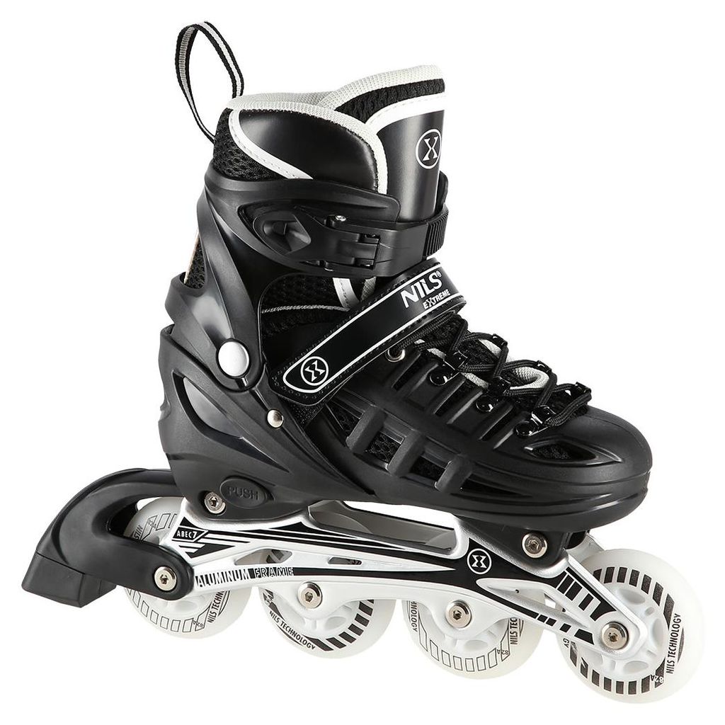 NH10905 Inline skates 4-in-1 met zwarte LED's, maat M Productafbeelding 