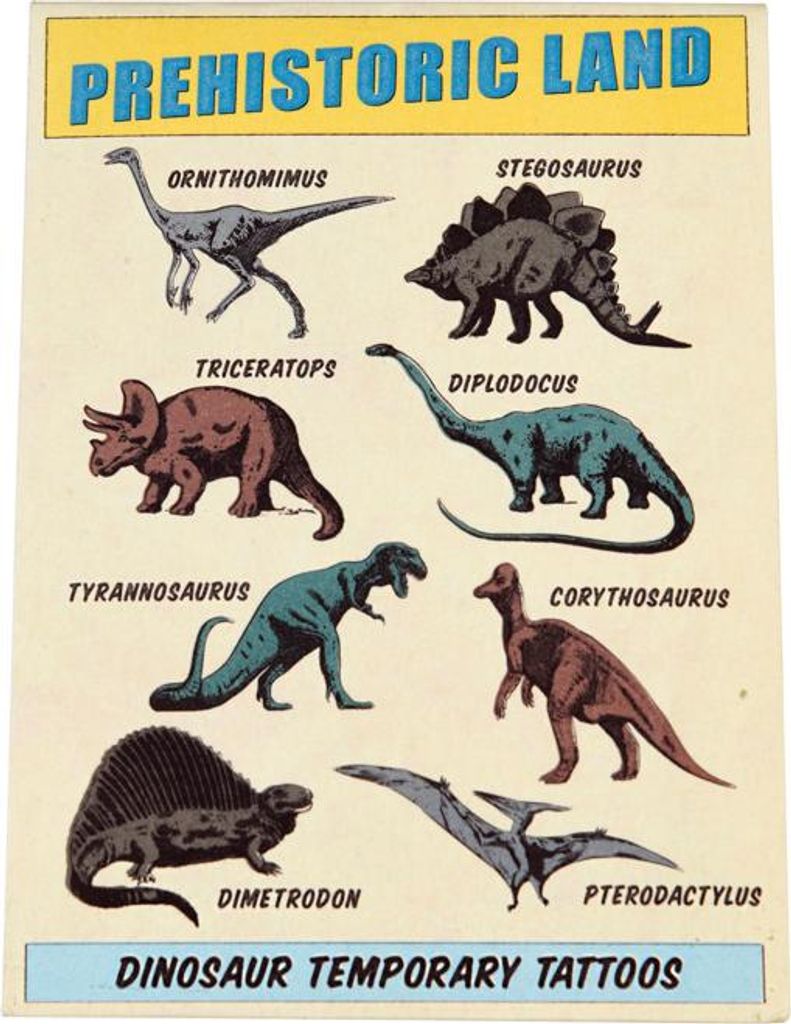 Rex London abwaschbare Tattoos für Kinder Dinosaurier