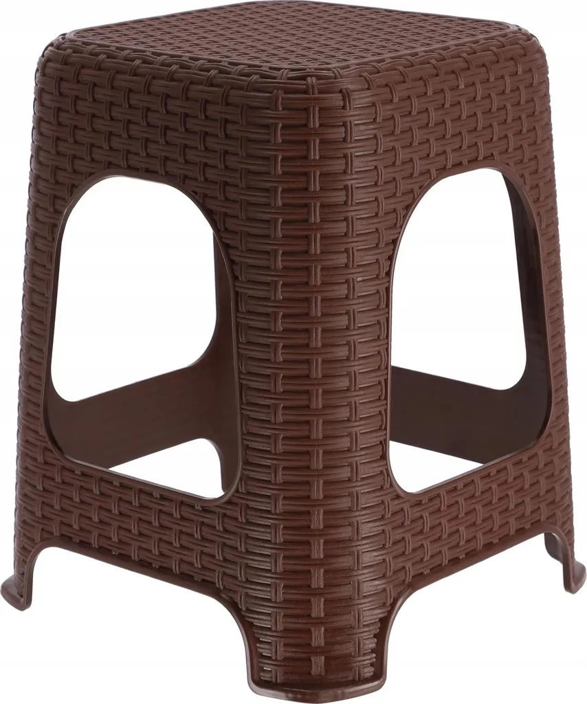 Chaise haute de bar marron - Tabouret de comptoir ergonomique à monter