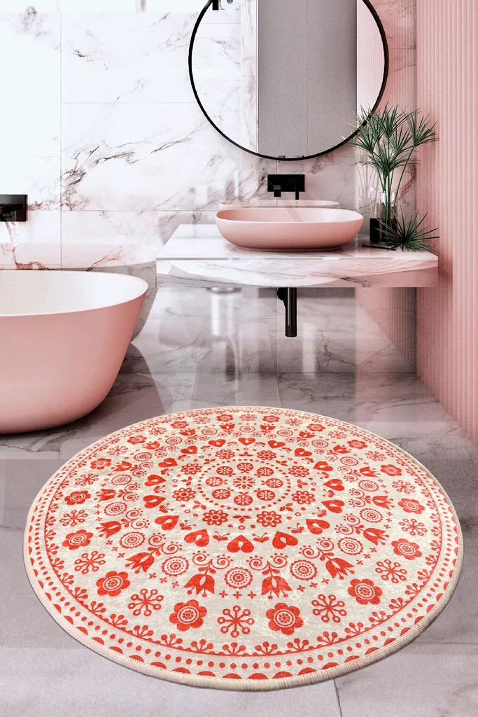 Tappetino Bagno Rosso 140x140 Mijolnir Venice | Morbido e Antiscivolo
