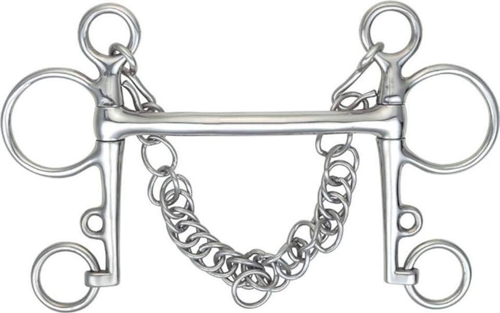Shires - Stangentrense Kandare ER531 (12,7 cm) (Helles Stahlgrau)