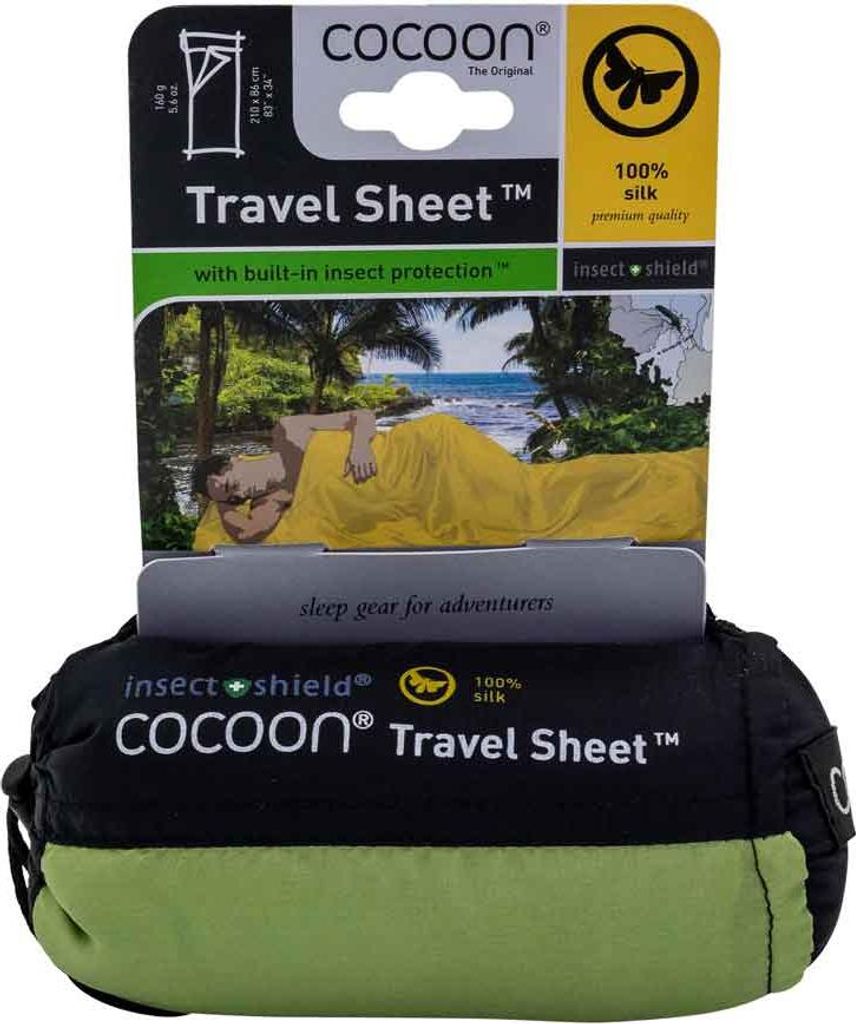 Cocoon Insect Shield TravelSheets, 218 x 90 cm 100% Seide Produktbild 