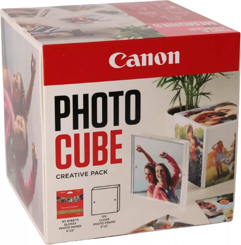 Canon PP-201 13x13 cm Photo Cube Creative Pack Bianco Rosa 40 Bl.