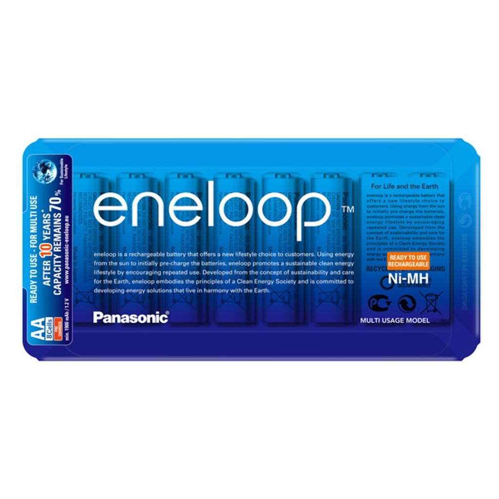 Panasonic eneloop Akku AA - eneloop storage case - 8 pieces (BK-3MCCE/8LE)