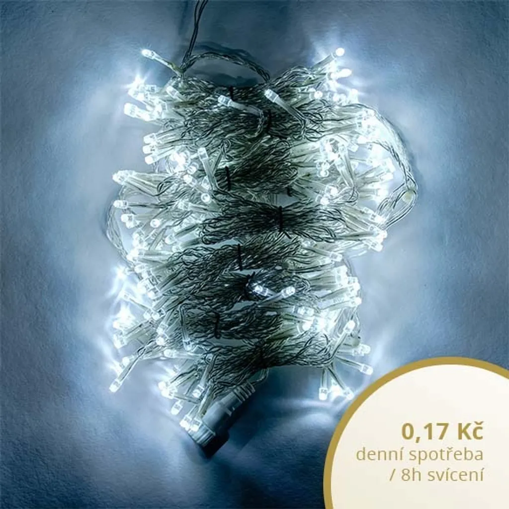 Rideau LED 2x2m blanc glacier 200 diodes haute luminosité HOBBY LINE