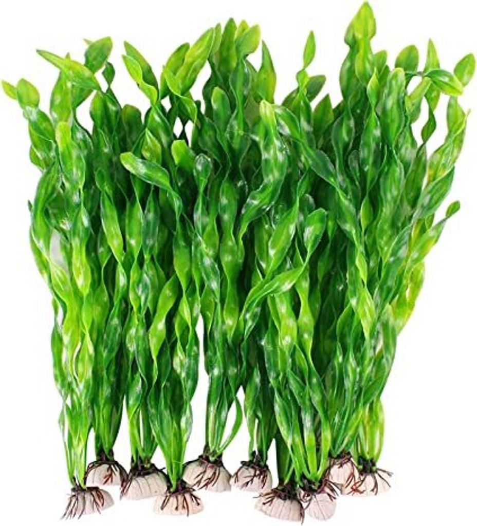 Fqsnfnsty8 aquarium aquatische Pflanzen Pack 10 künstliche große Fischtankdekoration Aquarien alle sicher