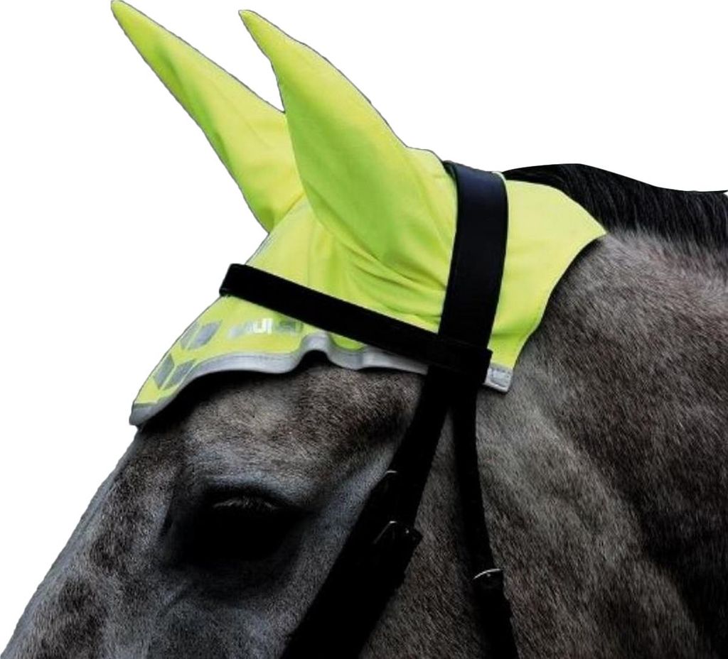 Equi-Flector - Fliegenhaube für Pferde, Reflektierend ER1100 (Full) (Gelb)
