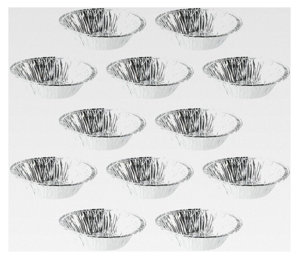 Einweg Aluminiumfolie Eierkuchenformen 8cm 500 Stück Backförmchen für Muffins und Desserts Antihaftbeschichtet Praktisch für die Küche