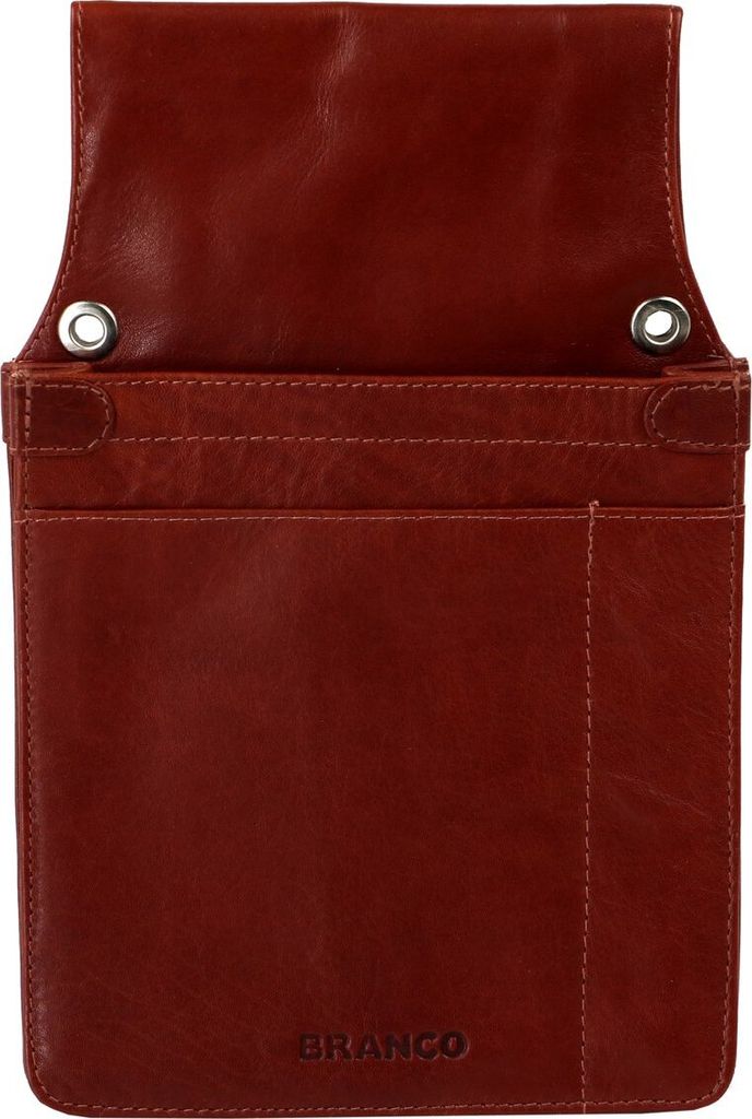 Holster für Kellnergeldbörse Damen Herren Rindleder Unifarben Braun