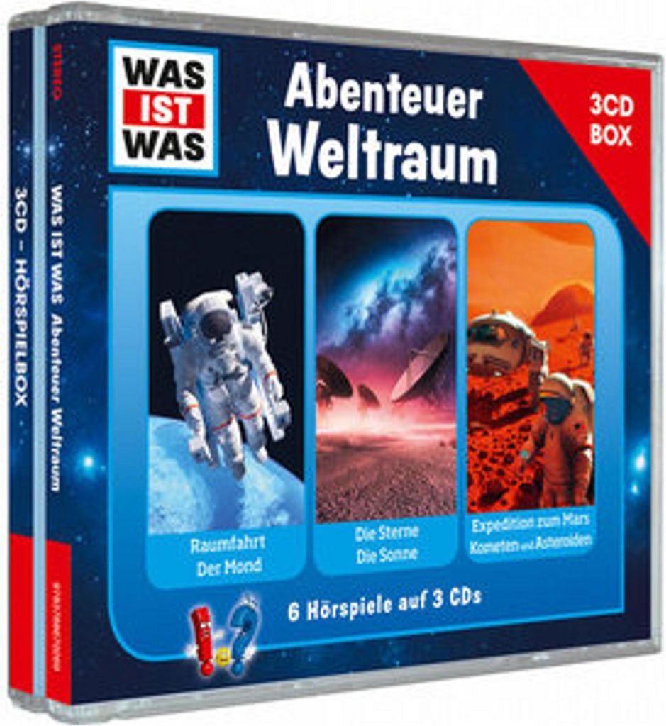 WAS IST WAS 3-CD-Hörspielbox Abenteuer Weltraum Produktbild 
