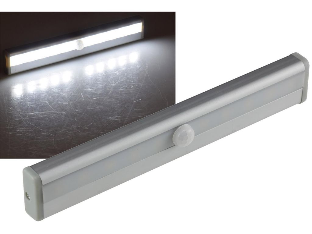 LED Schrankleuchte mit Bewegungsmelder, 80Lm, 4xAAA Produktbild 