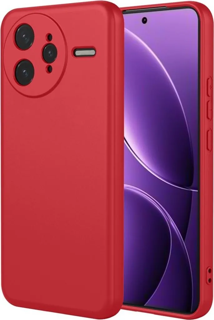 Cover Phonesta Soft Silk Rosso per Poco F7 Ultra - Silicone Anti-Urto