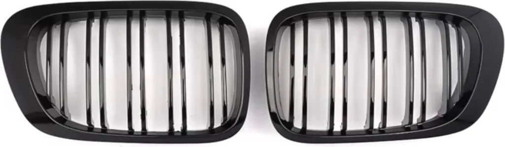 Calandre double barre noir brillant pour BMW Série 3 E46 M3 1998-2004