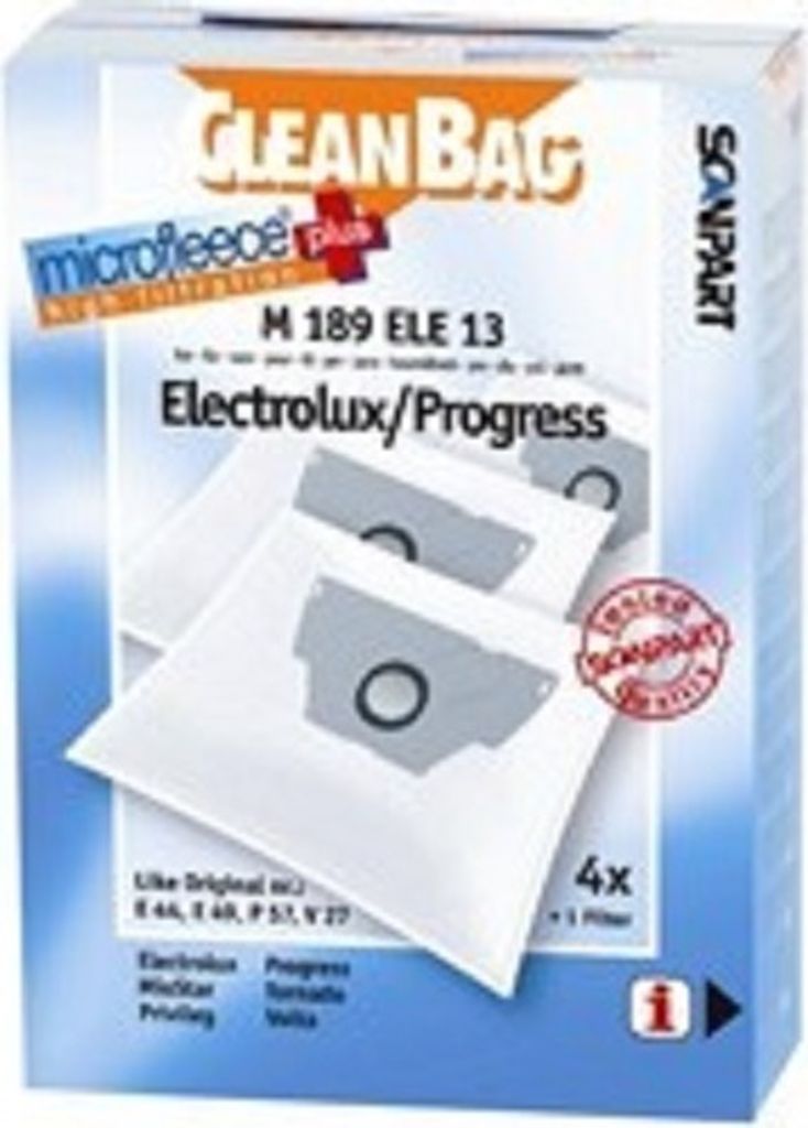 Cleanbag Staubsaugerbeutel M189ELE13 für Electrolux/Progress