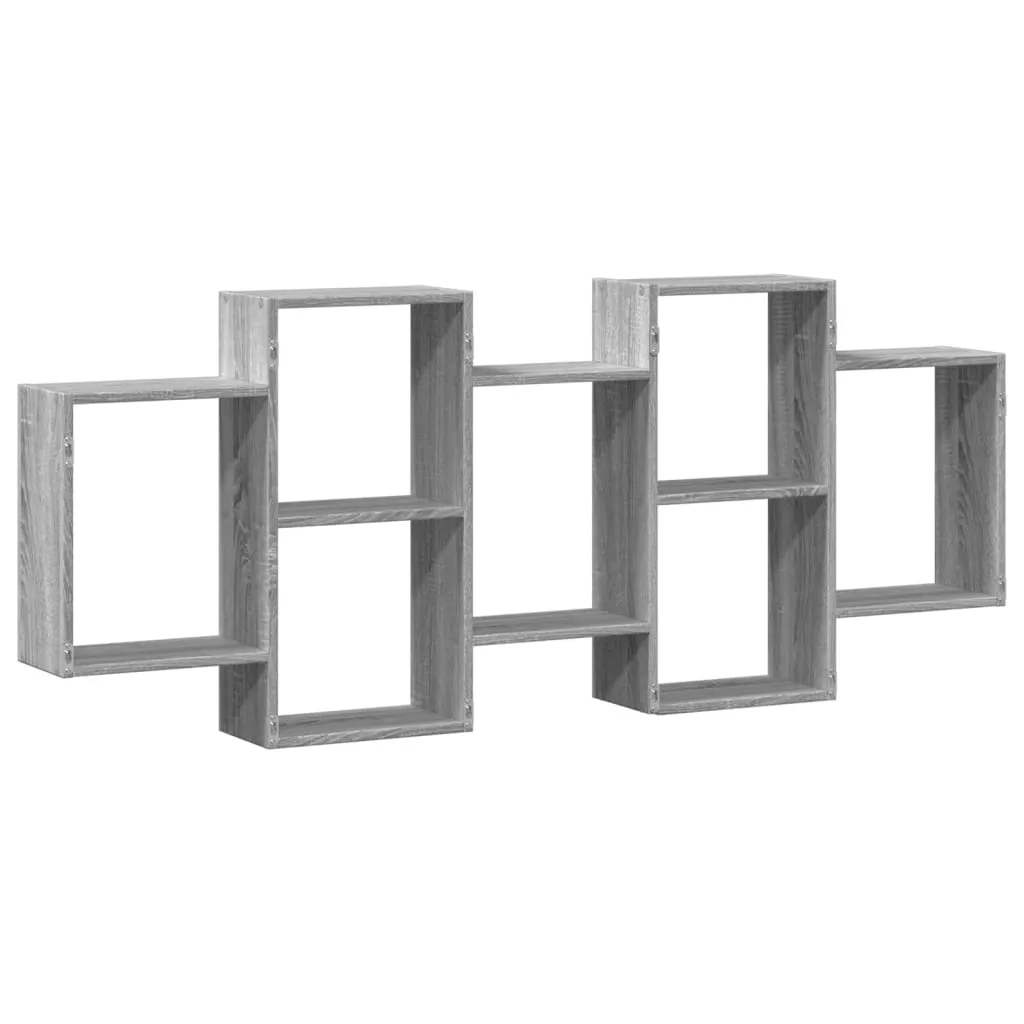 Scaffale Parete 159x18x65 cm Grigio Sonoma SYFAX | Ordine Totale