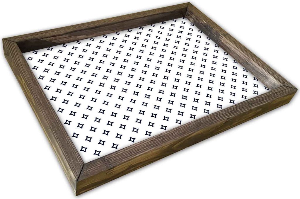 Evila Originals, AT- TRX0238, Bunt, Serviertabletts, Gemälde: 100% MDF (Dicke: 2