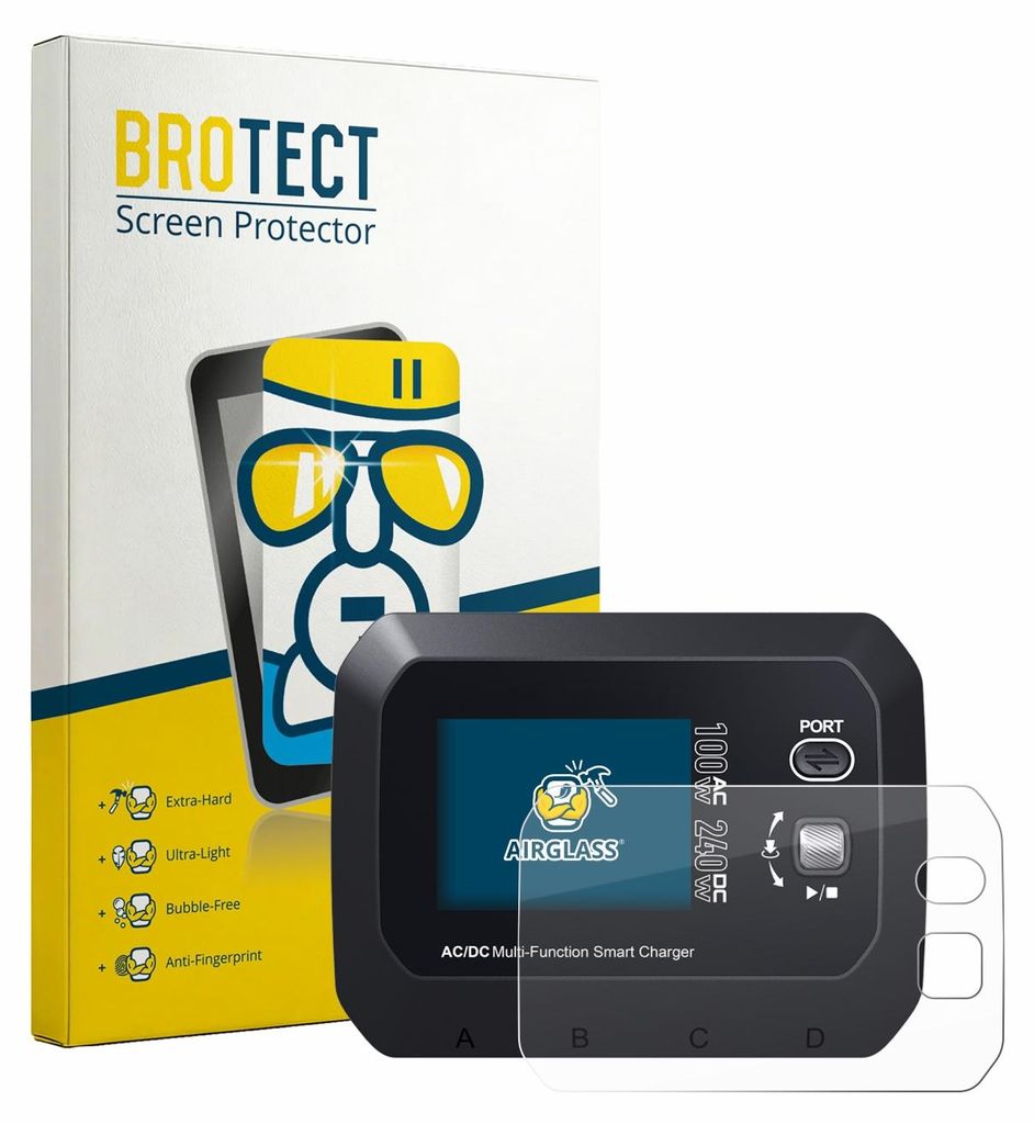 BROTECT Schutzglas für SkyRc Q100 Neo Schutzfolie Panzer Folie Glas Display Schutz klar