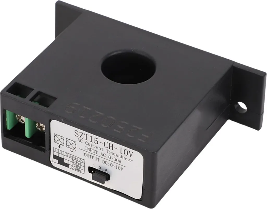 Transformateur de courant 50A avec sortie 0-10V, boîtier rail DIN isolant - 4