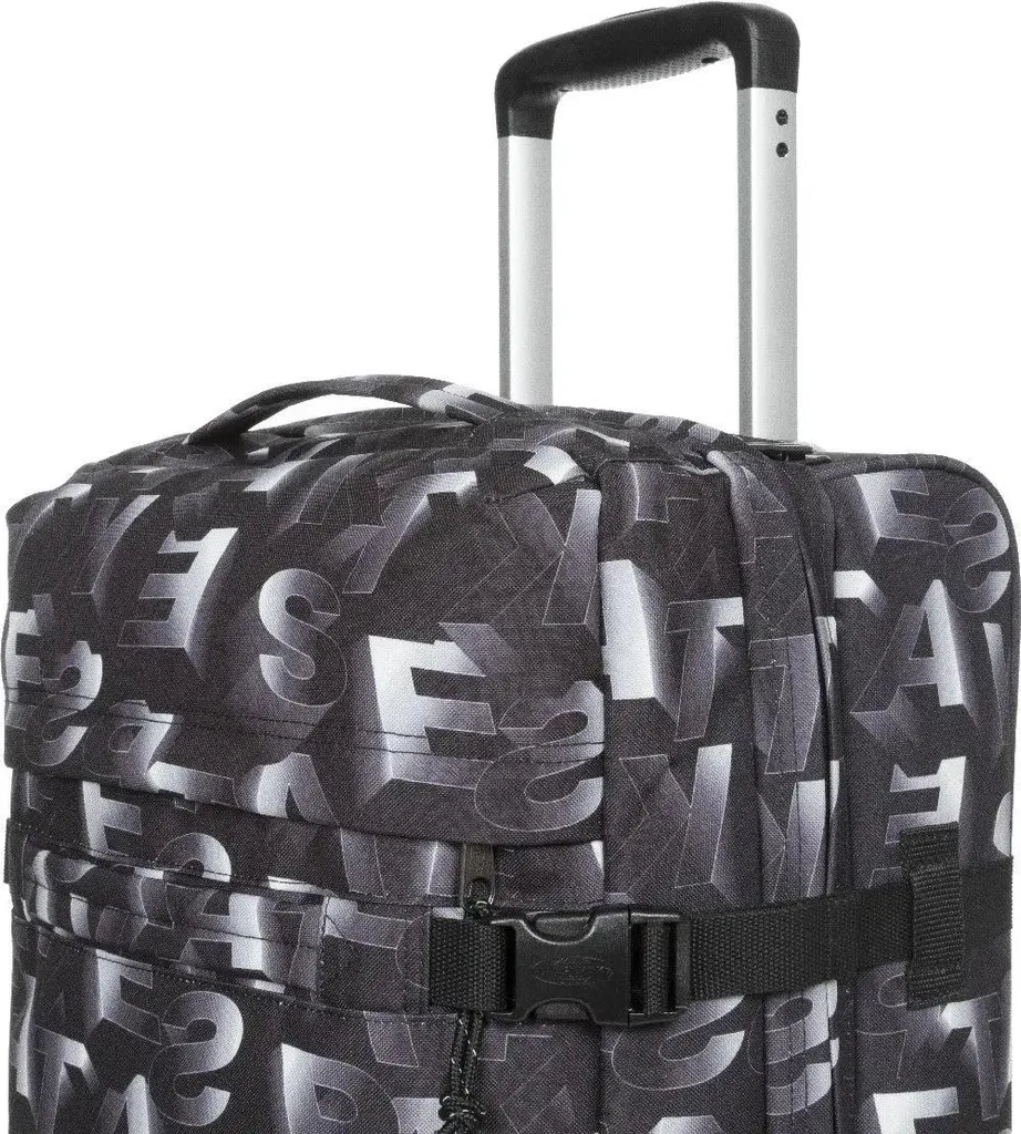 Eastpak Transit'R S Blocktype Black - Valise Cabine à 2 Roues Robuste