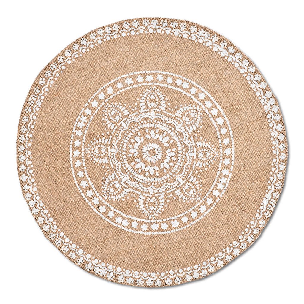 Zeller Present 27035 Tischset Mandala Leinen Ø 38 cm, natur Produktbild 