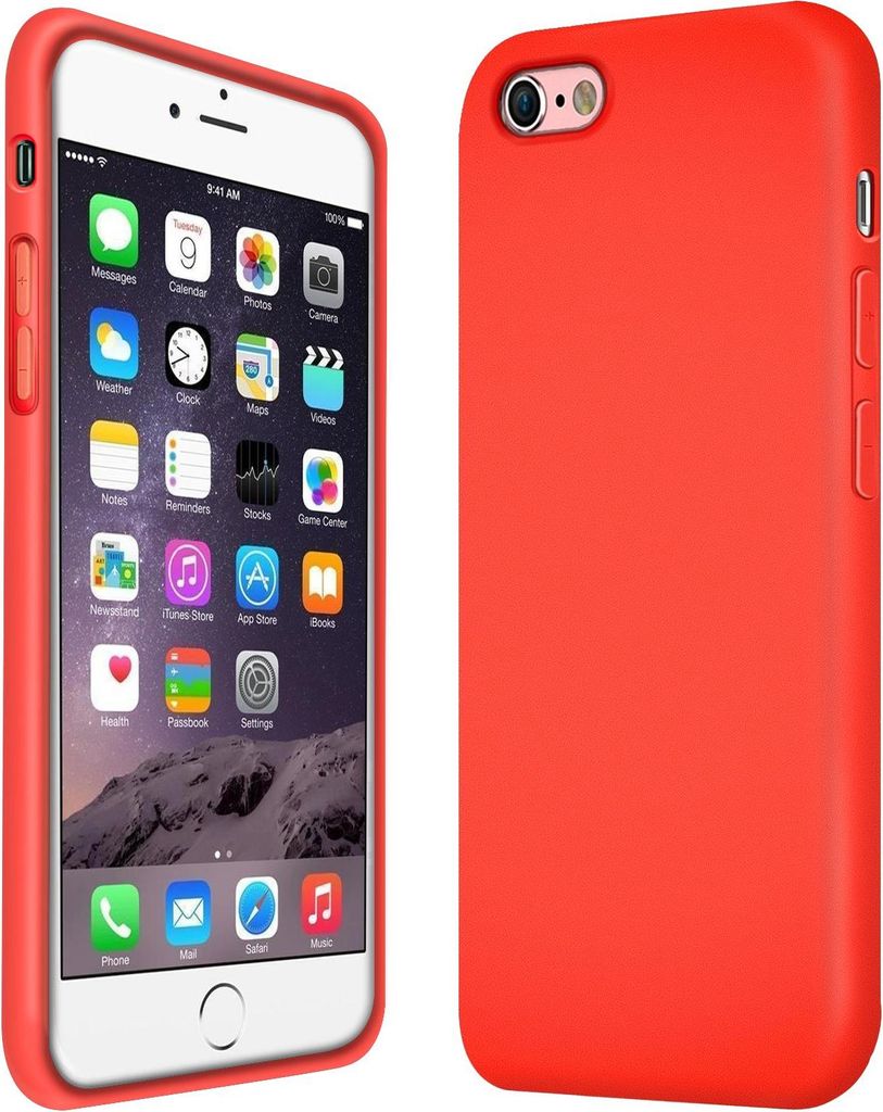 Hülle Apple iPhone 6 / 6s Handy Schutz Cover Silikon Gel Produktbild 