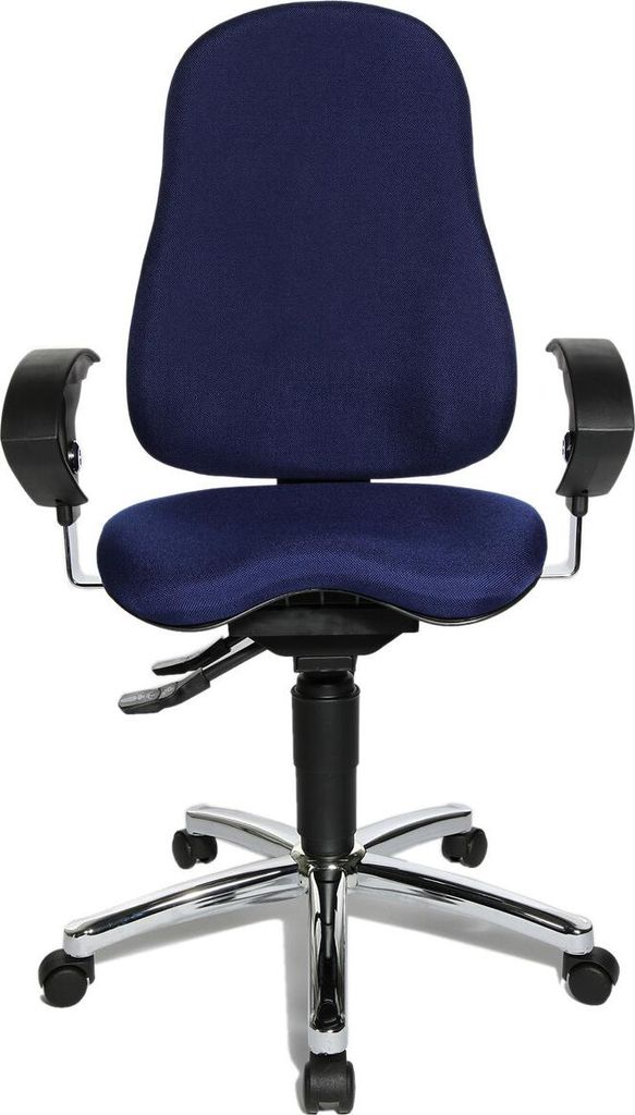 Drehstuhl Sitness 10 - blau Universalrollen.