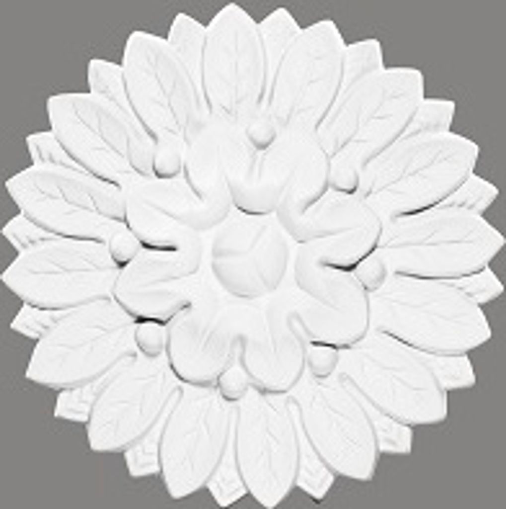 Mardom Rosette B3002 Profoam 155 x 30 x 155 mm Weiß Stuckrosette Deckenrosette Rund