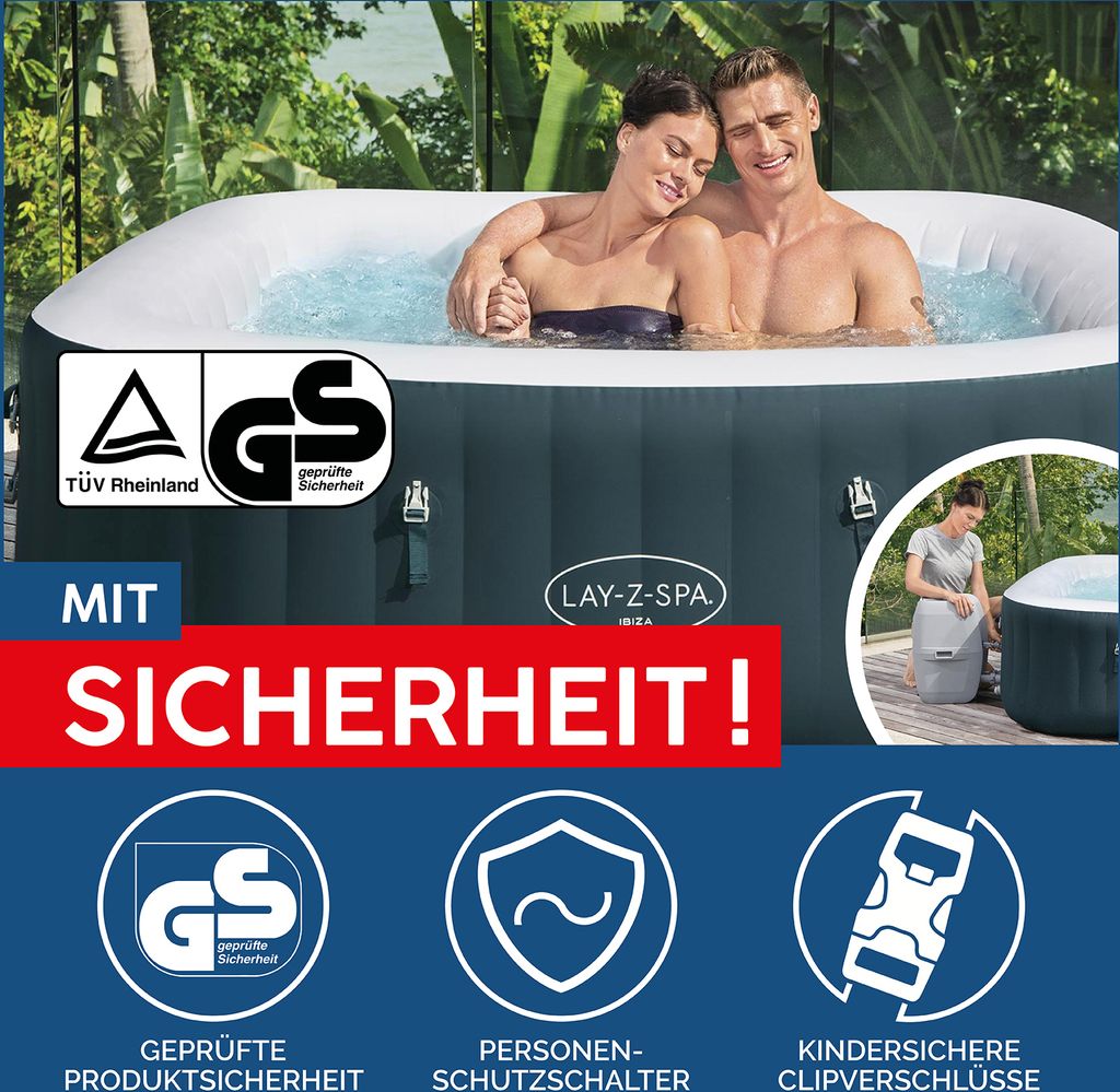 Bestway® LAY-Z-SPA® Whirlpool Ibiza AirJet™ 180 x 180 x 66 Obrázek produktu 47