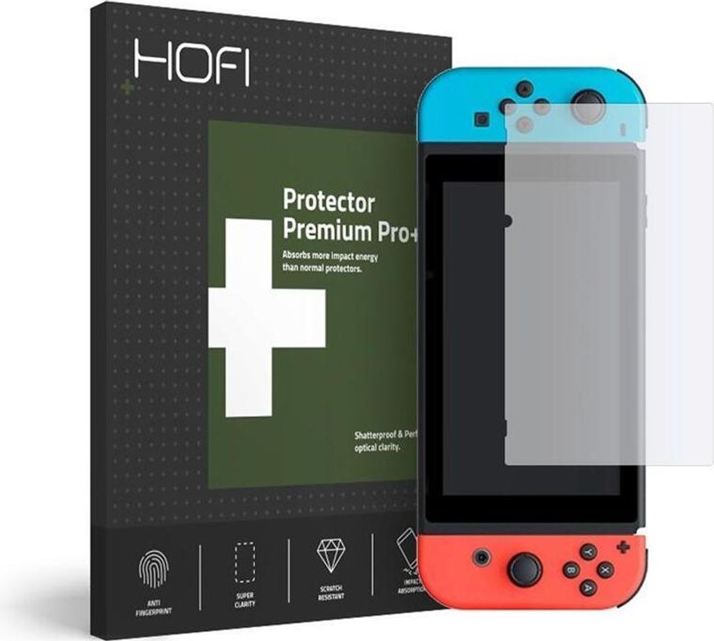 Hofi Schutzglas für Nintendo Switch - Kristallklar und Kratzfest KP20057