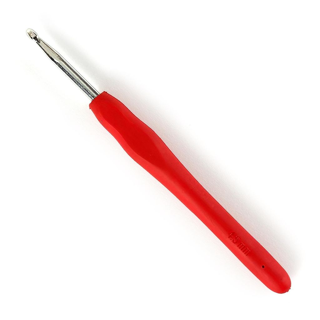 Häkelnadel mit softem Griff 2.0 mm - 6.0 mm 4,5 mm