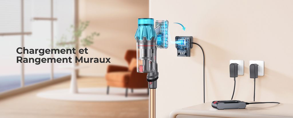 Odkurzacz akumulatorowy Fieety V7 550W/45KPa, czas pracy 60 Zdjęcie produktu 2