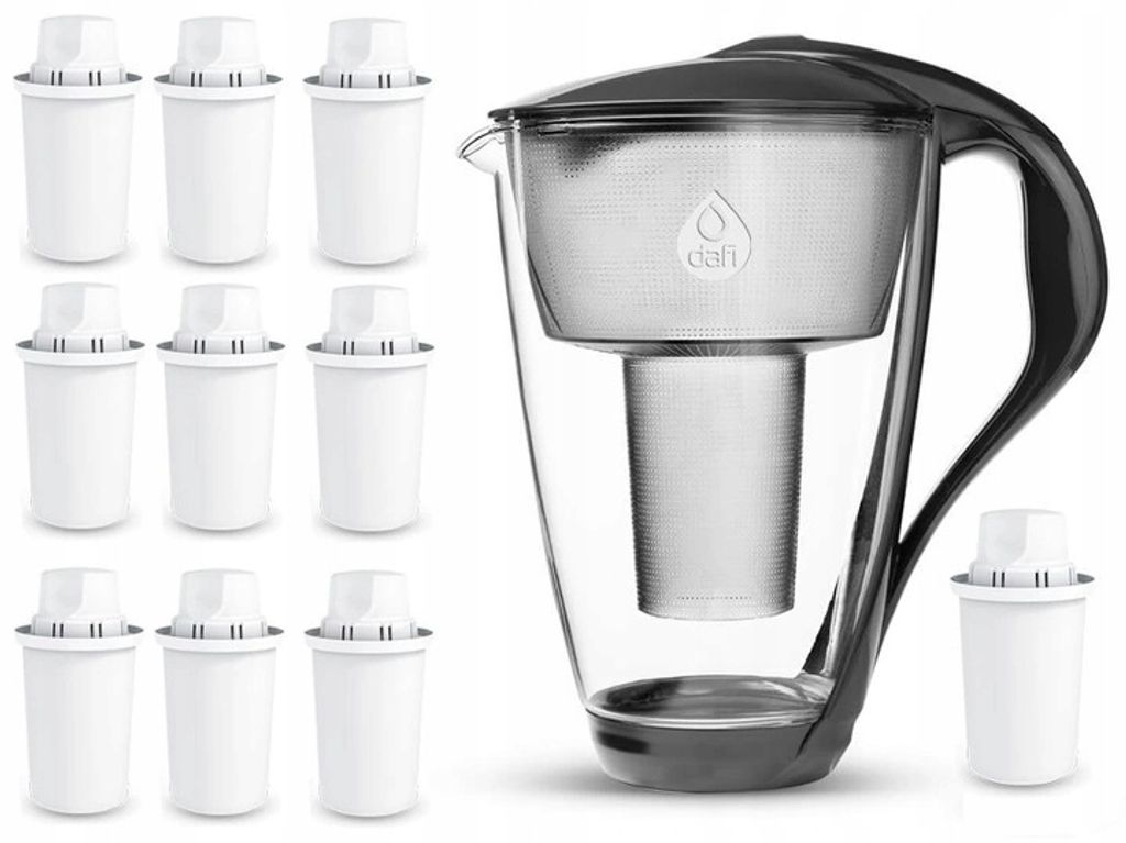 Glas-Wasserfilterkanne Dafi Crystal 10 e Filter