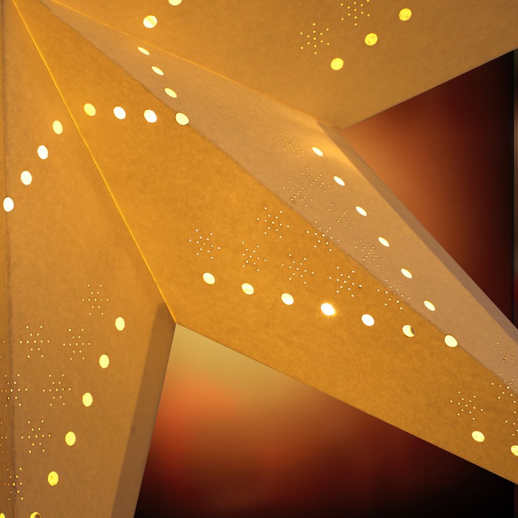 CASARIA LED Weihnachtsstern Beleuchtet 60 cm Batterie
