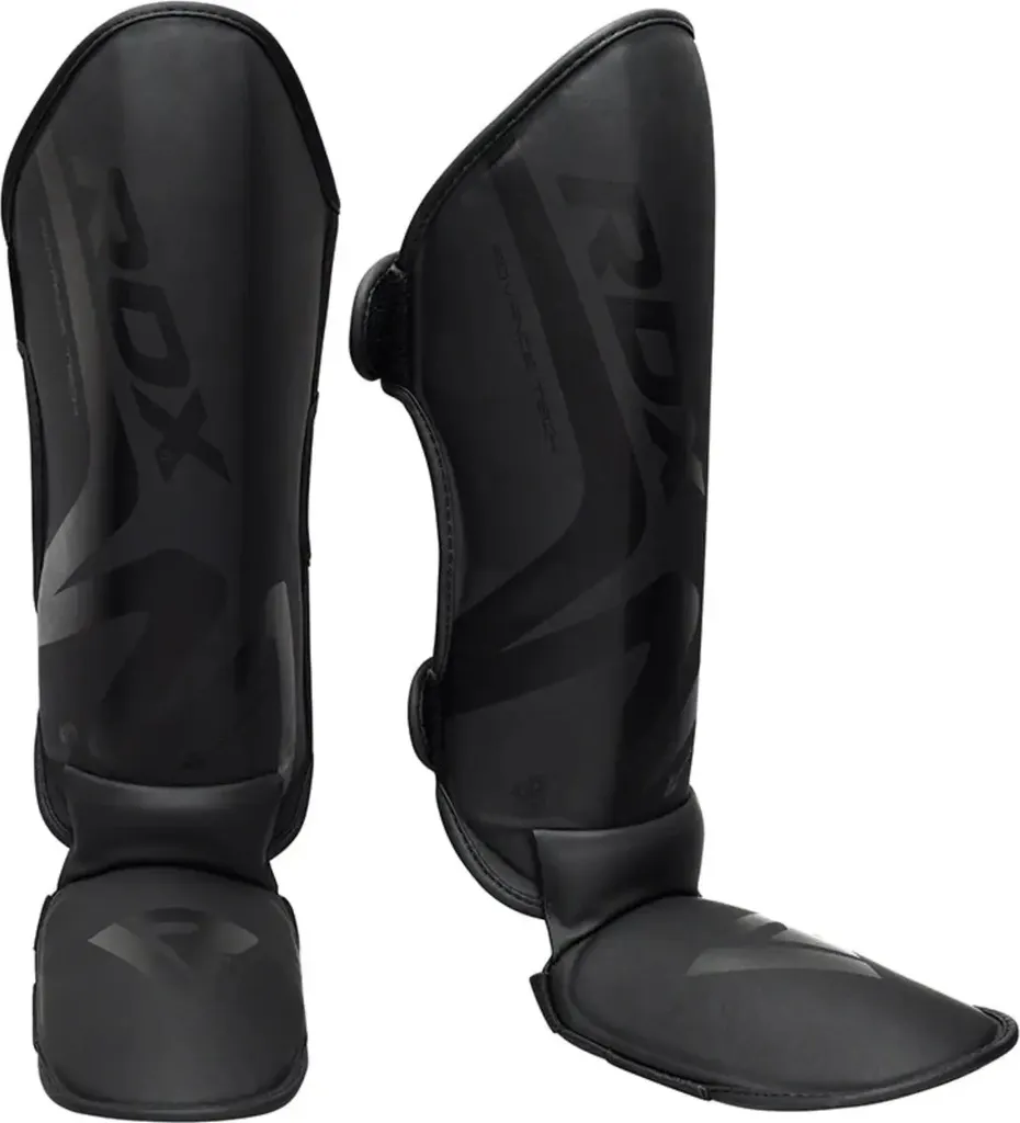 Protège-Tibias pour MMA et Muay Thai RDX Sports Noir de Format XL