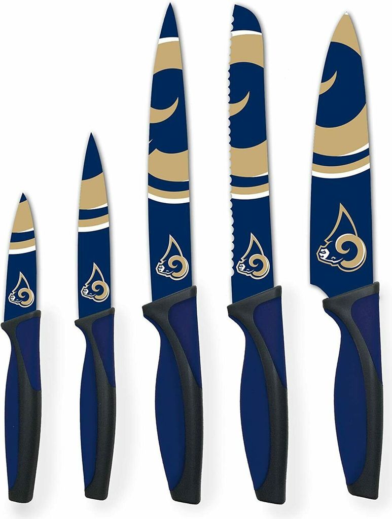 NFL Los Angeles Rams Küchenmesser 5-teilig Set Football Messer Set Barbecue