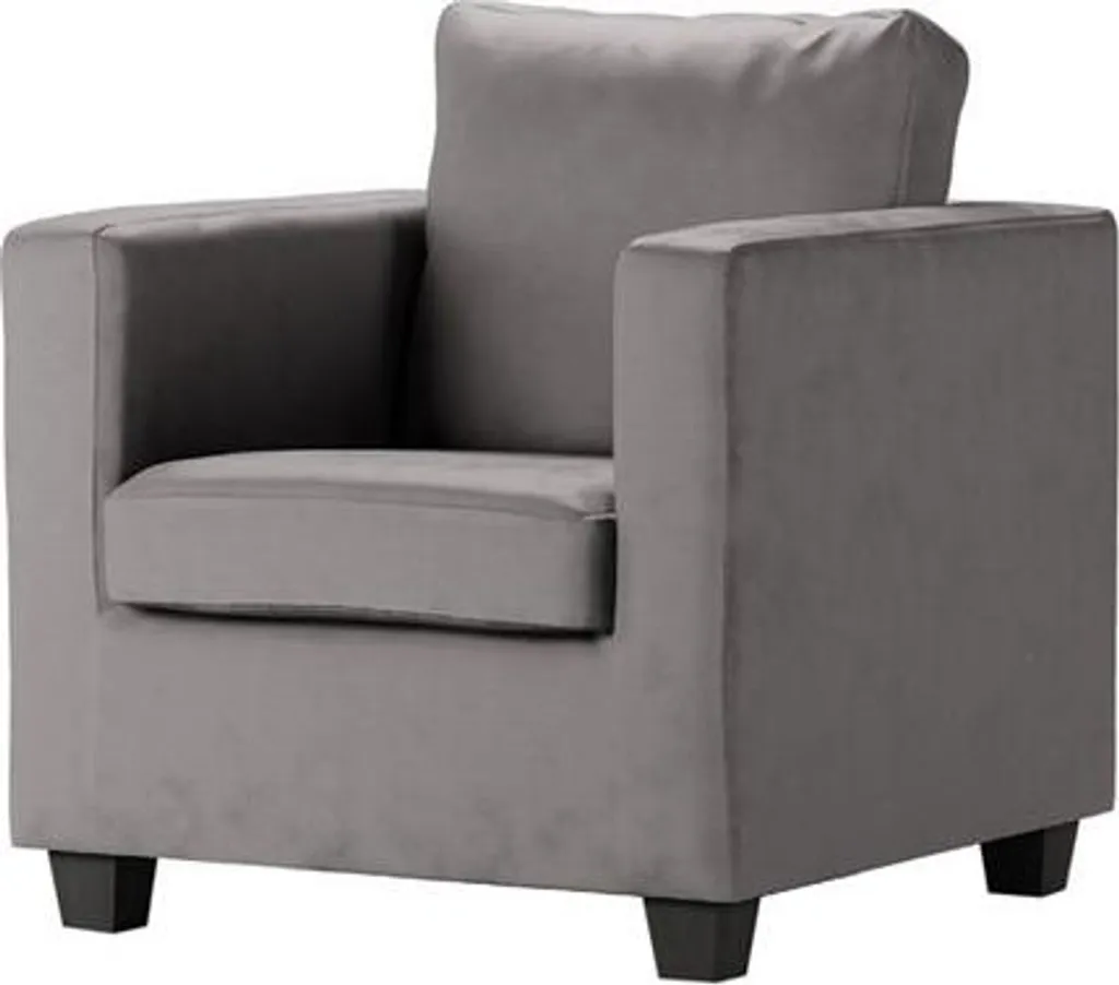 Fauteuil lounge en velours Thunder-Velluto 17 design moderne et confortable